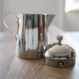 Elegant Stainless Steel Teapot and Water Jug